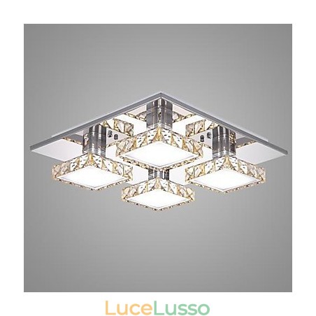 Lampada da soffitto 4 luci moderna semplice artistica Lampada da soffitto 4 luci moderna semplice artistica