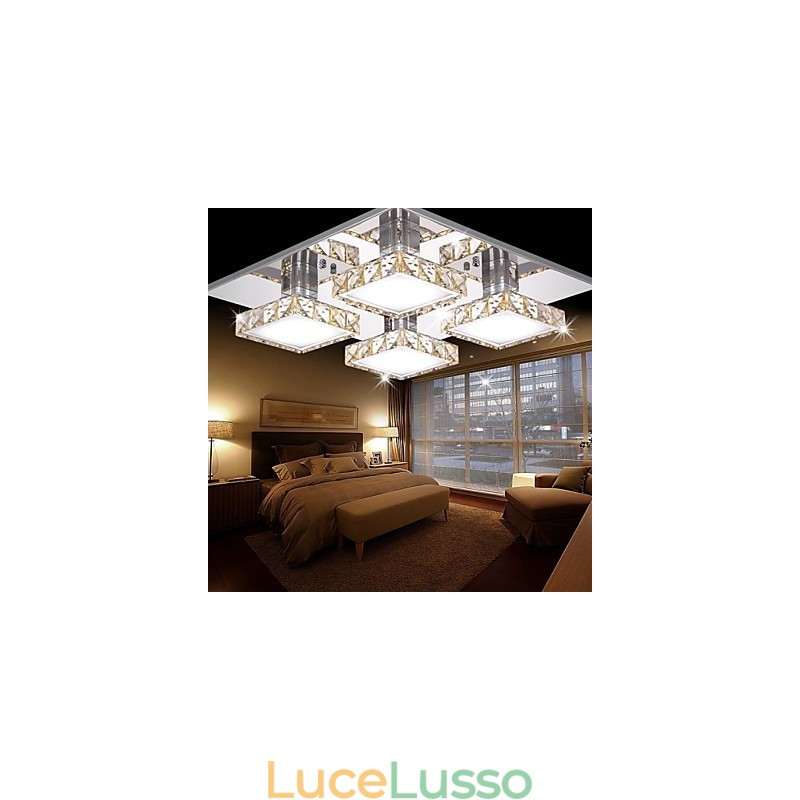 Lampada da soffitto 4 luci moderna semplice artistica