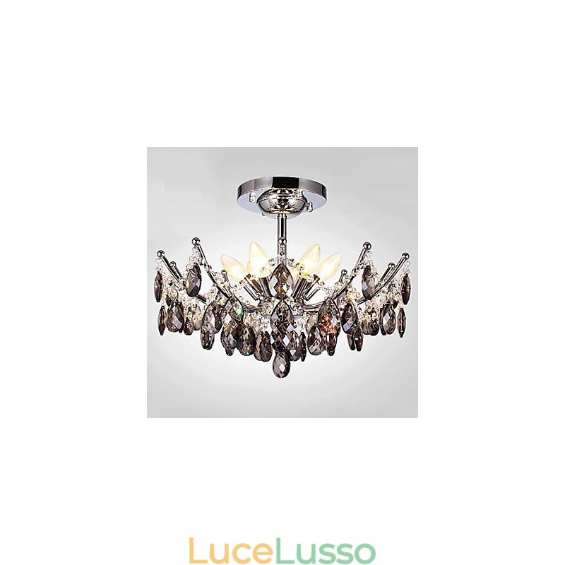 Lampadario 6 luci semplice moderno artistico