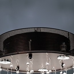 Lampada moderna semi-incassata con paralume a farfalla a 3 luci