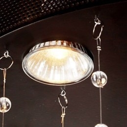 Lampada moderna semi-incassata con paralume a farfalla a 3 luci