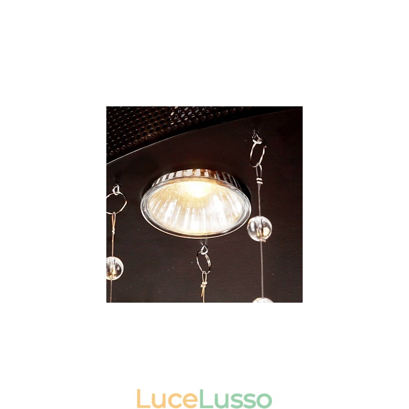 Lampada moderna semi-incassata con paralume a farfalla a 3 luci