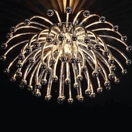 Placcatura ragno reattiva Taiwan Lampade da soffitto crisantemo da parete