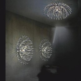 Placcatura ragno reattiva Taiwan Lampade da soffitto crisantemo da parete