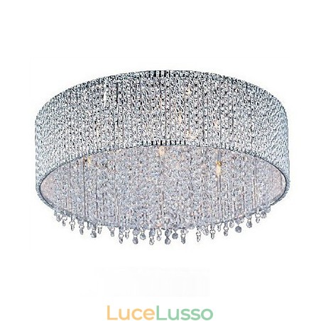Lampada da soffitto in cristallo con 10 luci Lampada da soffitto in cristallo con 10 luci