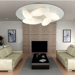 Moderno montaggio a filo con 5 luci (attacco lampadina G9)