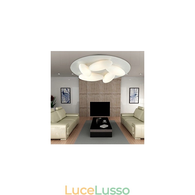 Moderno montaggio a filo con 5 luci (attacco lampadina G9)