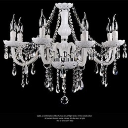 Lampadario Cristallo Moderno 8 Luci Contemporaneo Vetro