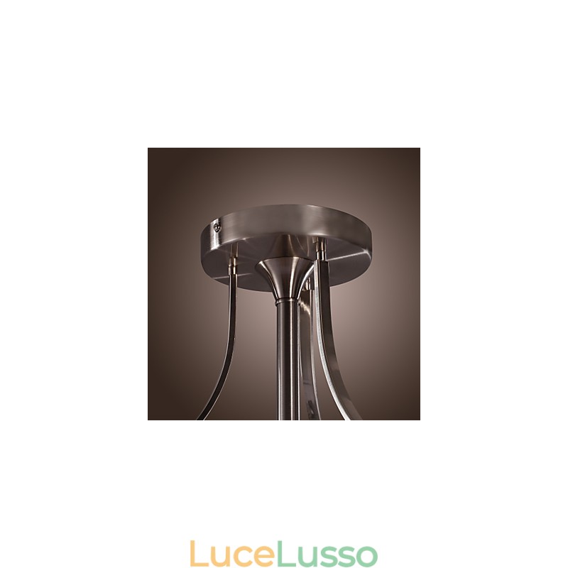Moderno montaggio a filo in acrilico con design a cilindro a 3 luci
