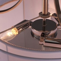 Moderno montaggio a filo in acrilico con design a cilindro a 3 luci