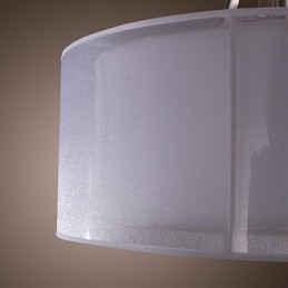 Moderno montaggio a filo in acrilico con design a cilindro a 3 luci