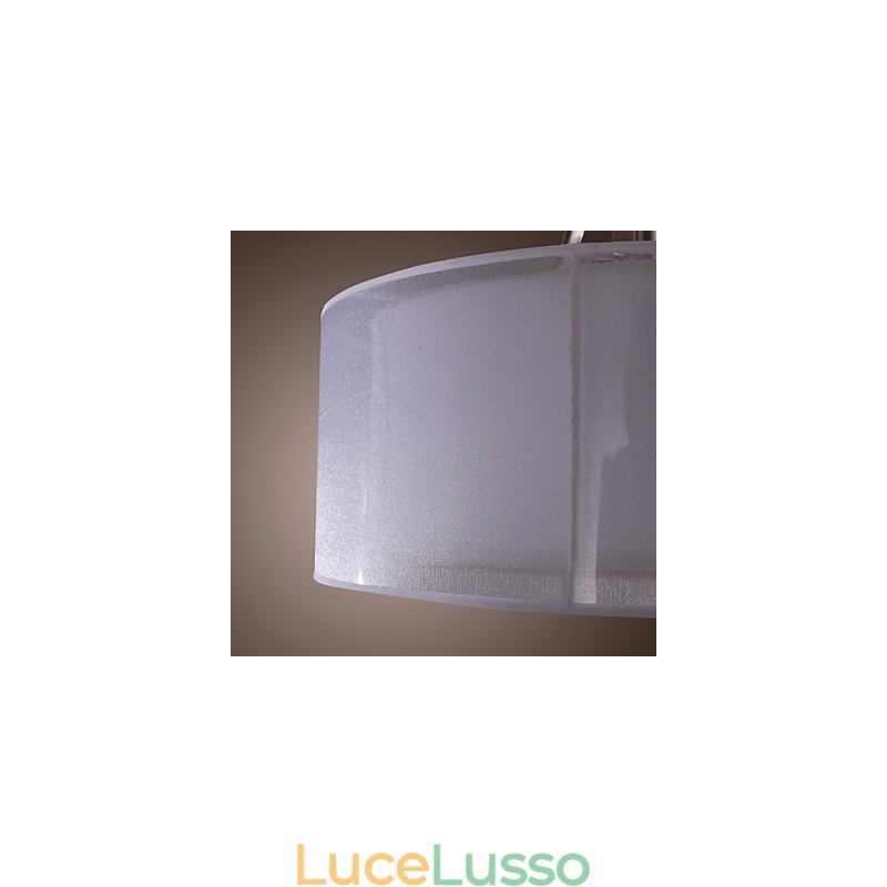 Moderno montaggio a filo in acrilico con design a cilindro a 3 luci