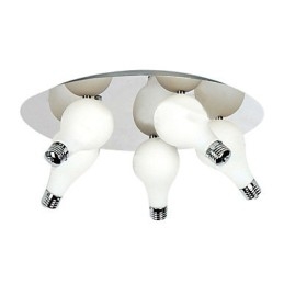 Moderno montaggio a filo con 5 luci in tondo (attacco lampadina G4)