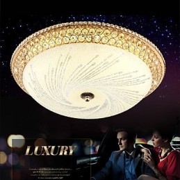 Moderna luce di cristallo di lusso assorbe la luce della cupola SMD doppio colore diametro 50CM