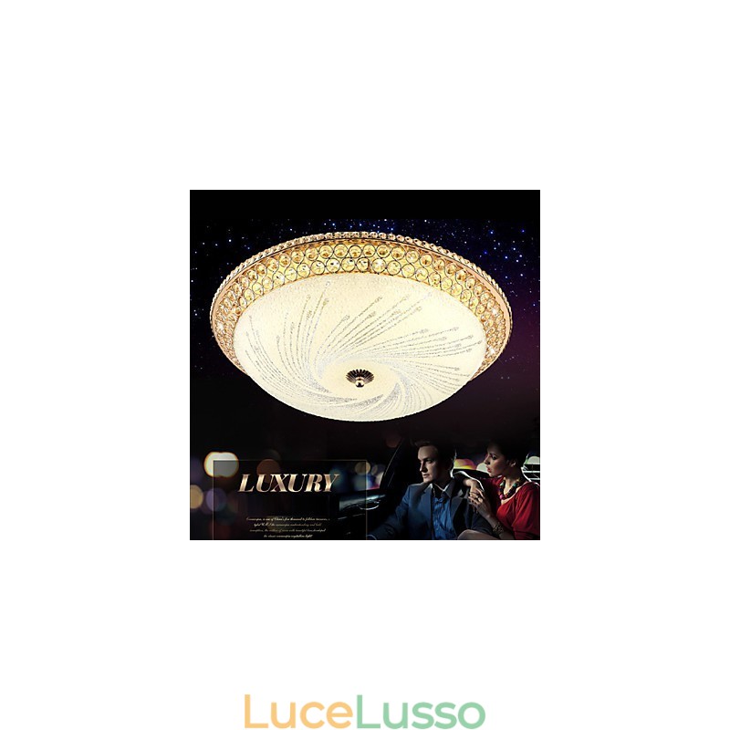 Moderna luce di cristallo di lusso assorbe la luce della cupola SMD doppio colore diametro 50CM