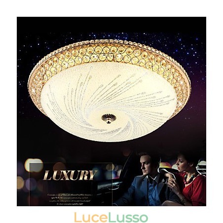 Moderna luce di cristallo di lusso assorbe la luce della cupola SMD doppio colore diametro 50CM Moderna luce di cristallo di lusso assorbe la luce della cupola SMD doppio colore diametro 50CM