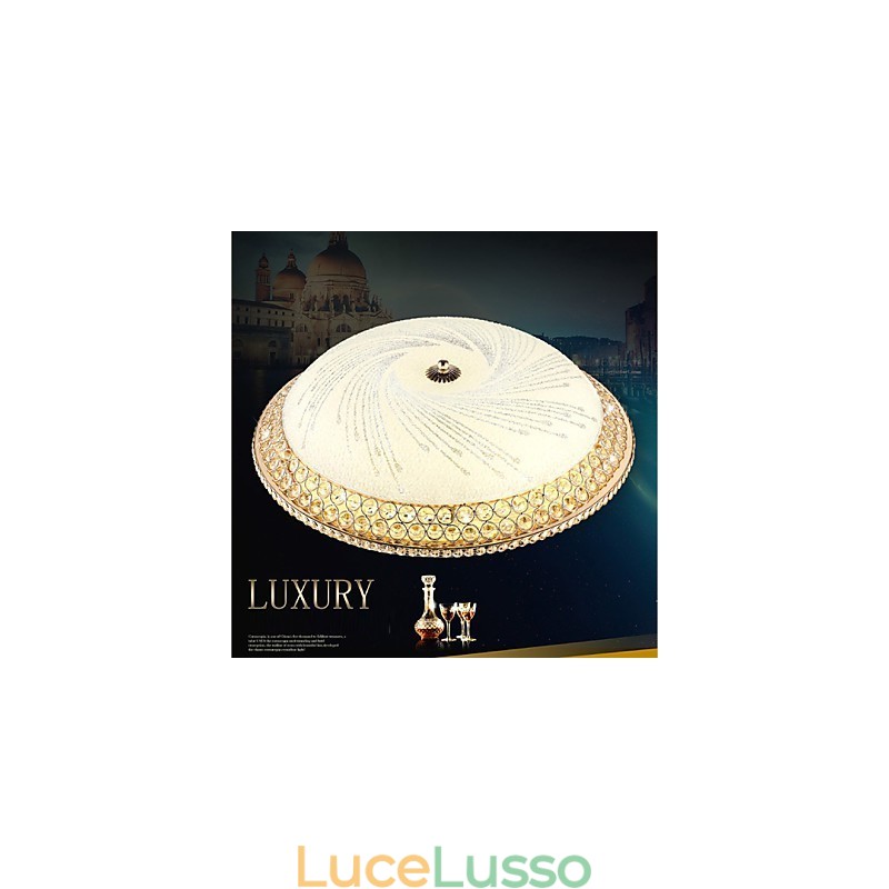 Moderna luce di cristallo di lusso assorbe la luce della cupola SMD doppio colore diametro 50CM