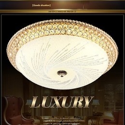 Moderna luce di cristallo di lusso assorbe la luce della cupola SMD doppio colore diametro 50CM