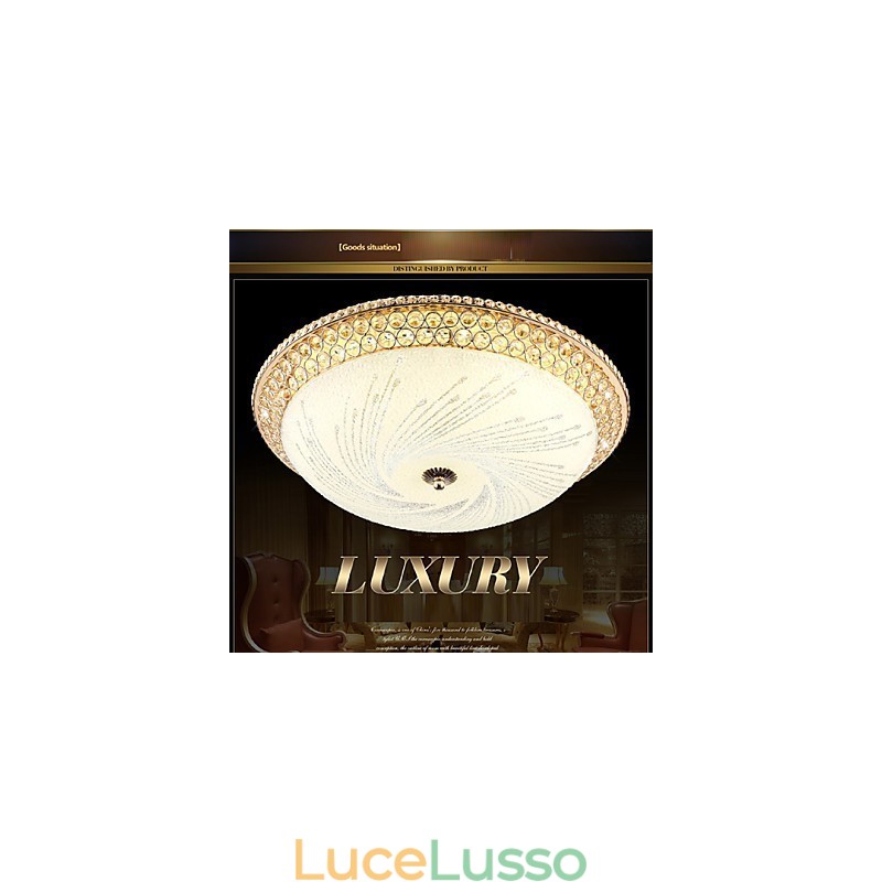 Moderna luce di cristallo di lusso assorbe la luce della cupola SMD doppio colore diametro 50CM