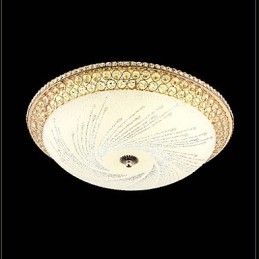Moderna luce di cristallo di lusso assorbe la luce della cupola SMD doppio colore diametro 50CM
