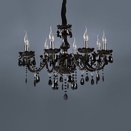 Lampadario moderno contemporaneo in cristallo elettroplaccato