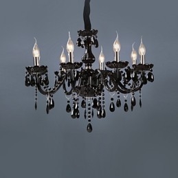 Lampadario moderno contemporaneo in cristallo elettroplaccato