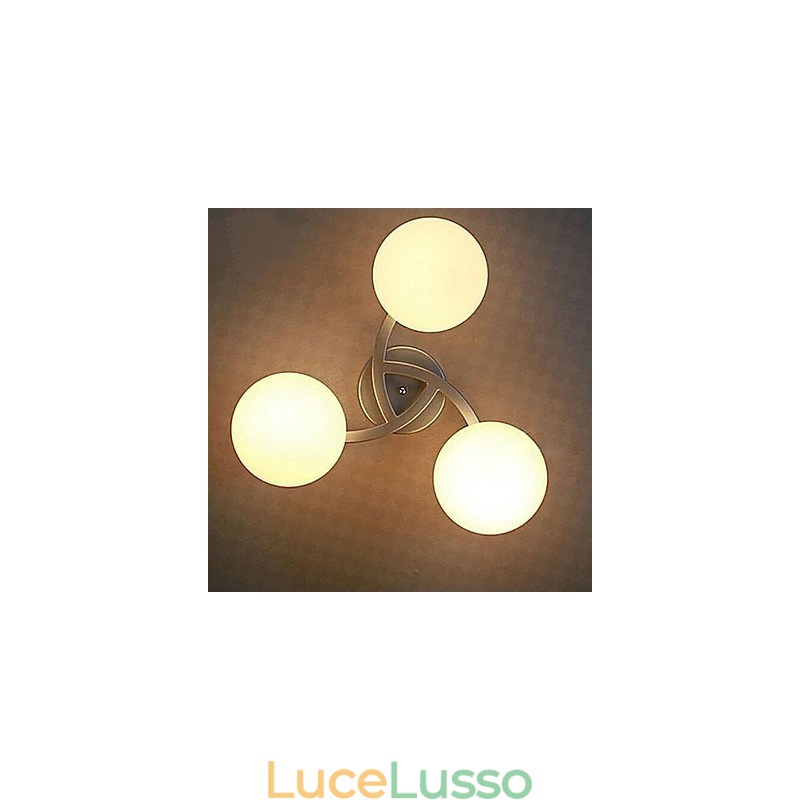 Lampada da soffitto 3 luci moderna semplice artistica