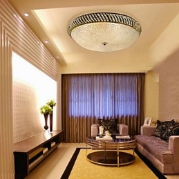 Lampada da soffitto lussuosa con 4 luci in oro
