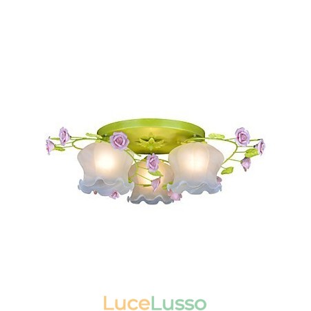 Lampada creativa Lampada Giardino caldo Rosa Tre semplici lampade da soffitto Lampada creativa Lampada Giardino caldo Rosa Tre semplici lampade da soffitto