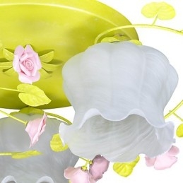 Lampada creativa Lampada Giardino caldo Rosa Tre semplici lampade da soffitto