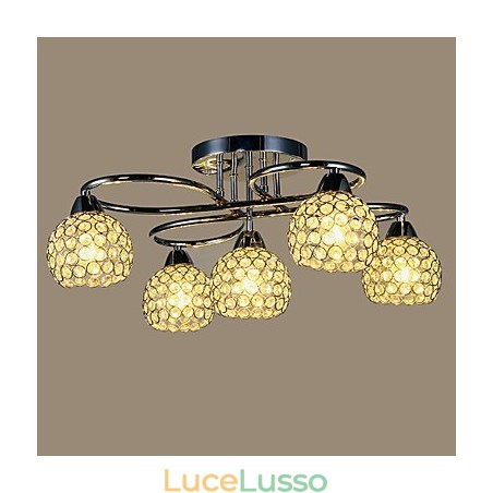 Lampade da soffitto 5 luci semplici moderne artistiche Lampade da soffitto 5 luci semplici moderne artistiche