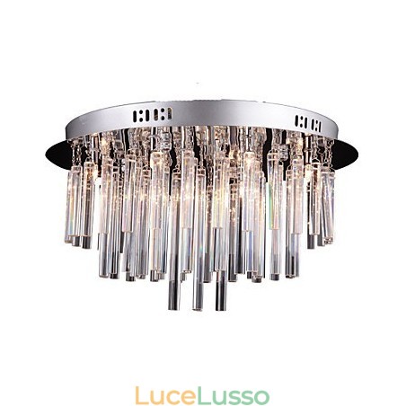 Lampadario moderno in cristallo con 12 luci