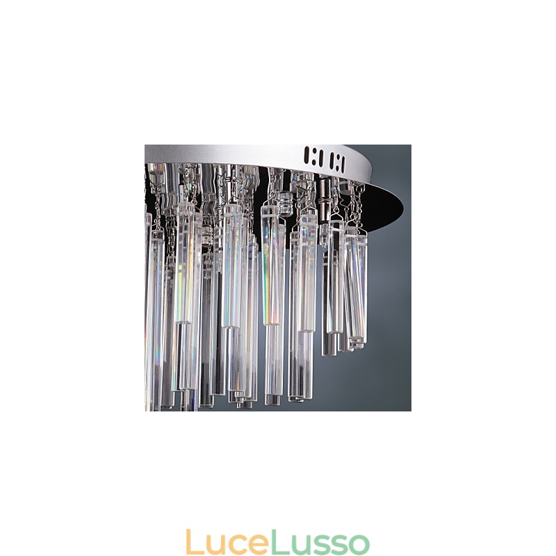 Lampadario moderno in cristallo con 12 luci