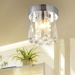 1 luce semi-incasso in cristallo