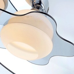 Moderna plafoniera a filo 5 luci in metallo contemporaneo