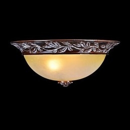 Lampada da soffitto in vetro bianco giallo resina argento intaglio classico europeo