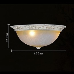 Bianco Montaggio a filo Giallo chiaro Vetro bianco Resina Modello Intaglio Classico europeo