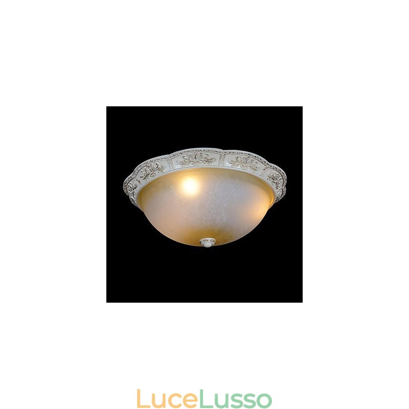 Bianco Montaggio a filo Giallo chiaro Vetro bianco Resina Modello Intaglio Classico europeo