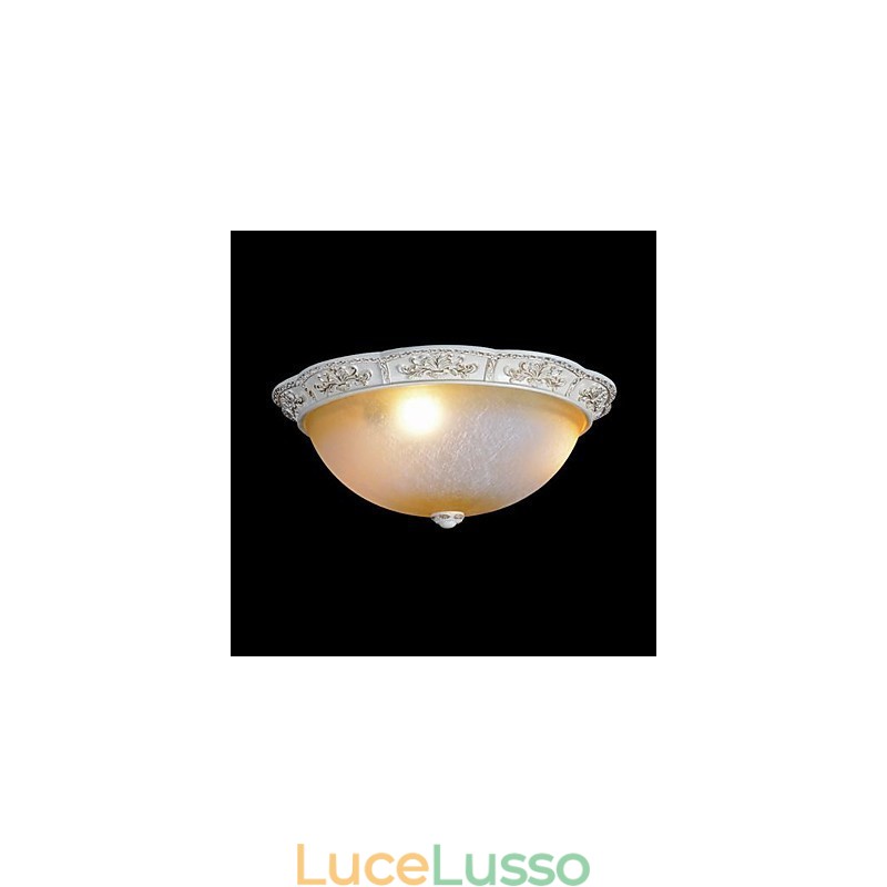 Bianco Montaggio a filo Giallo chiaro Vetro bianco Resina Modello Intaglio Classico europeo