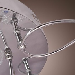 Lampada da soffitto G4 in ferro con paralumi in alluminio