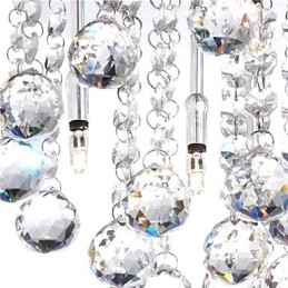 Moderno cristallo semi-incasso con 8 luci (attacco lampadina G4)