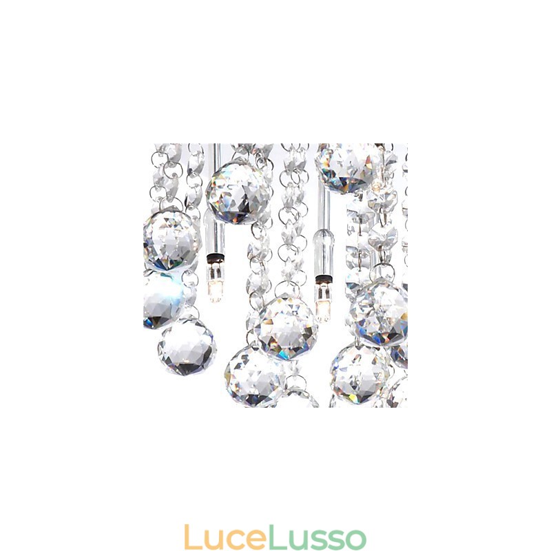 Moderno cristallo semi-incasso con 8 luci (attacco lampadina G4)