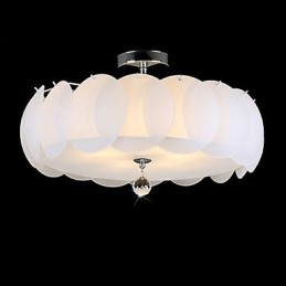 Lampadario in vetro a 5 luci, moderno, famiglia di luci pendenti