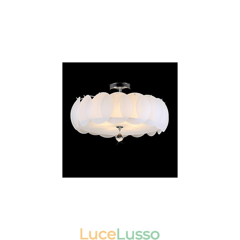Lampadario in vetro a 5 luci, moderno, famiglia di luci pendenti