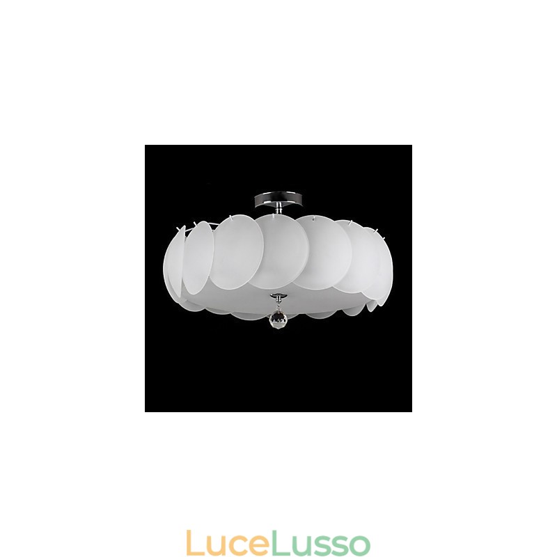 Lampadario in vetro a 5 luci, moderno, famiglia di luci pendenti