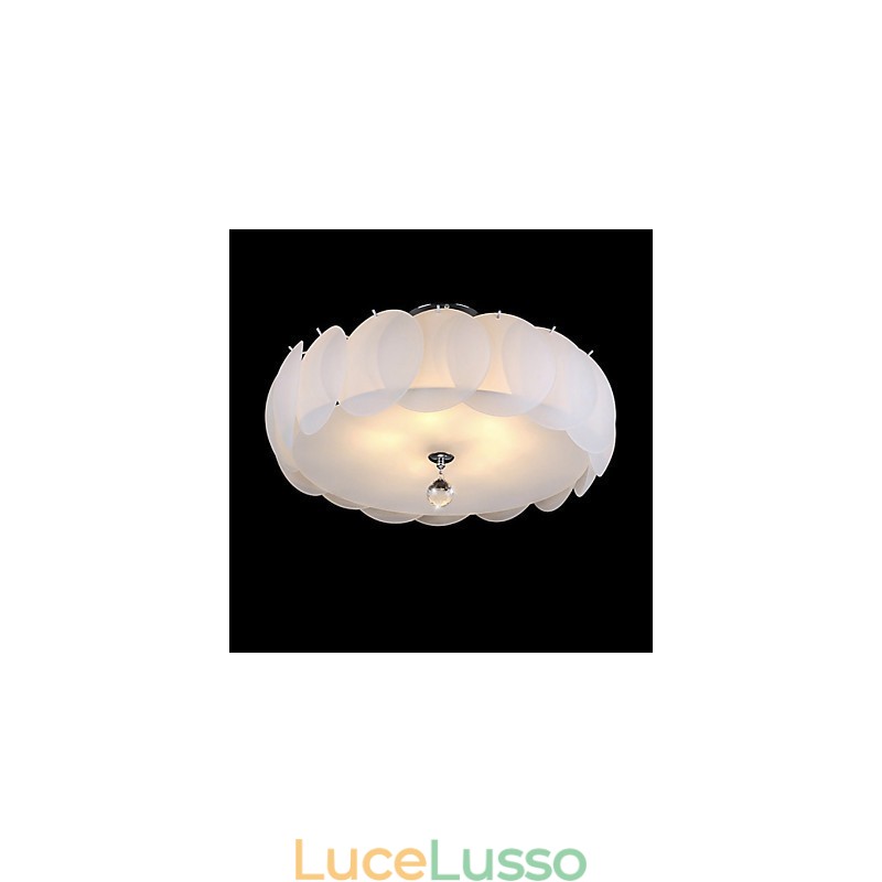 Lampadario in vetro a 5 luci, moderno, famiglia di luci pendenti