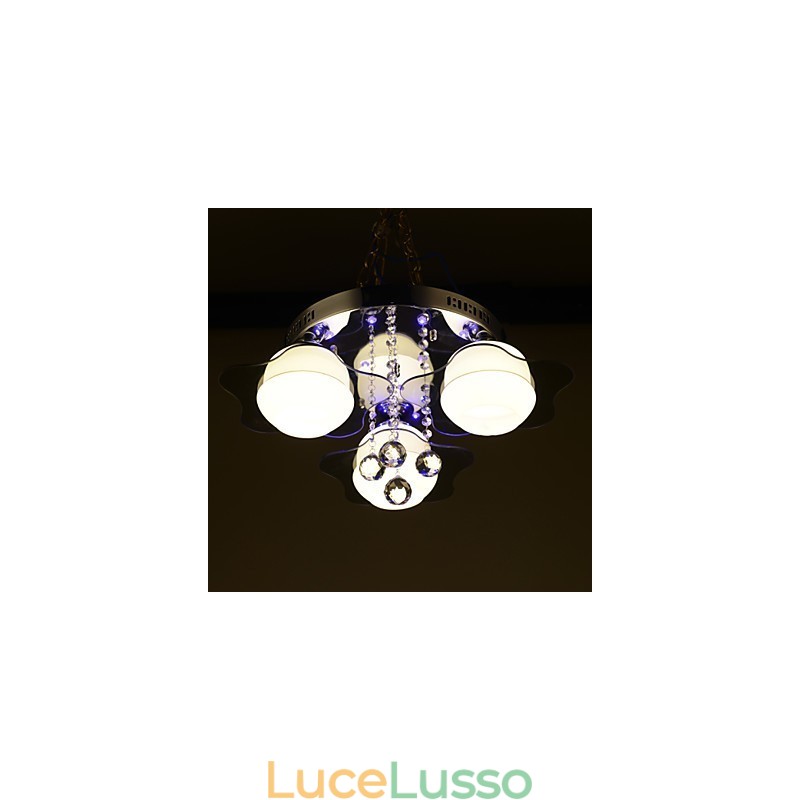 Telecomando Montaggio a filo Moderno Contemporaneo 3 luci con Rosso Blu