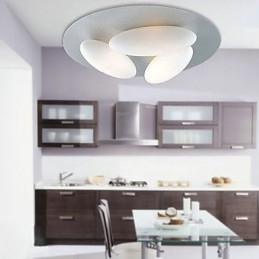 Moderno montaggio a filo con 3 luci (attacco lampadina G9)