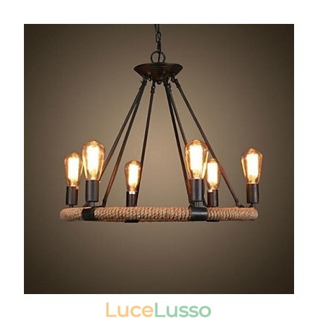 Lampada a sospensione in metallo con pittura tradizionale classica rustica Lodge Retro Country Vintage Lampada a sospensione in metallo con pittura tradizionale classica rustica Lodge Retro Country Vintage