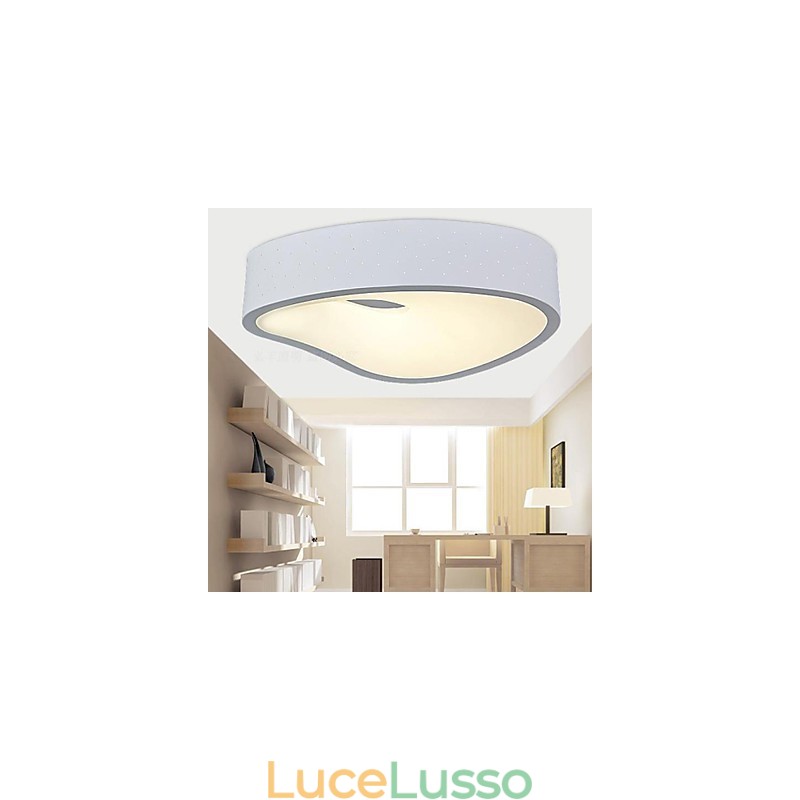 Lampada a sospensione 1 luce moderna in metallo bianco e acrilico